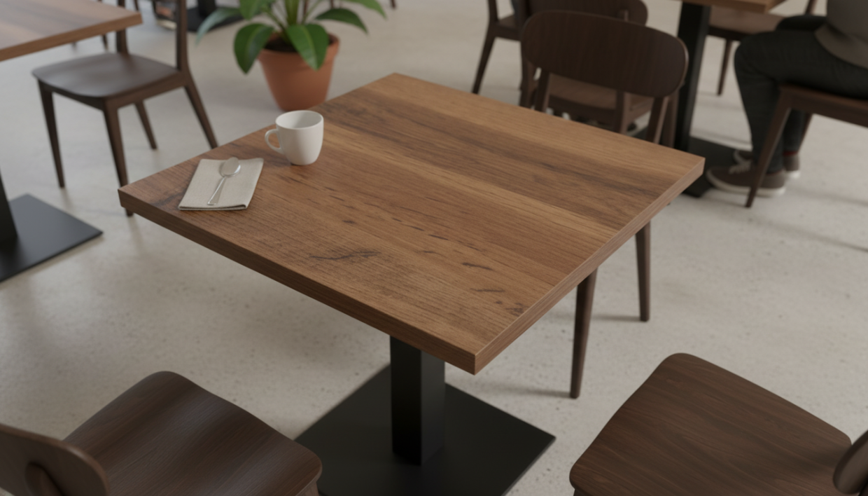 Столешница HPL на основе МДФ (квадратная) Дуб Вотан_25