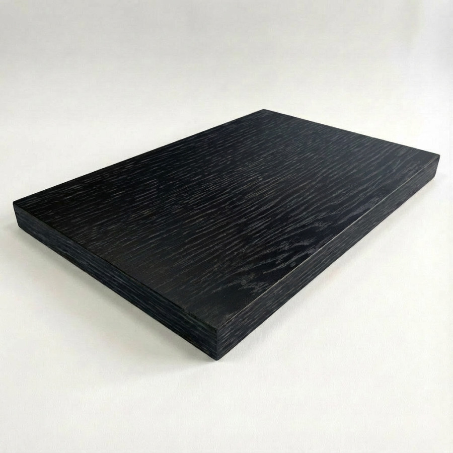Столешница шпон дуба на основе ВЛАГОСТОЙКОГО МДФ (Прямоугольная) Черный_14
