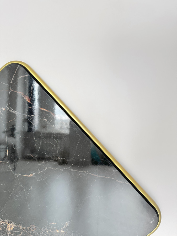 Столешница HPL на основе фанеры влагостойкая - толщина 19 мм (прямоугольная) Мрамор Глянец_10